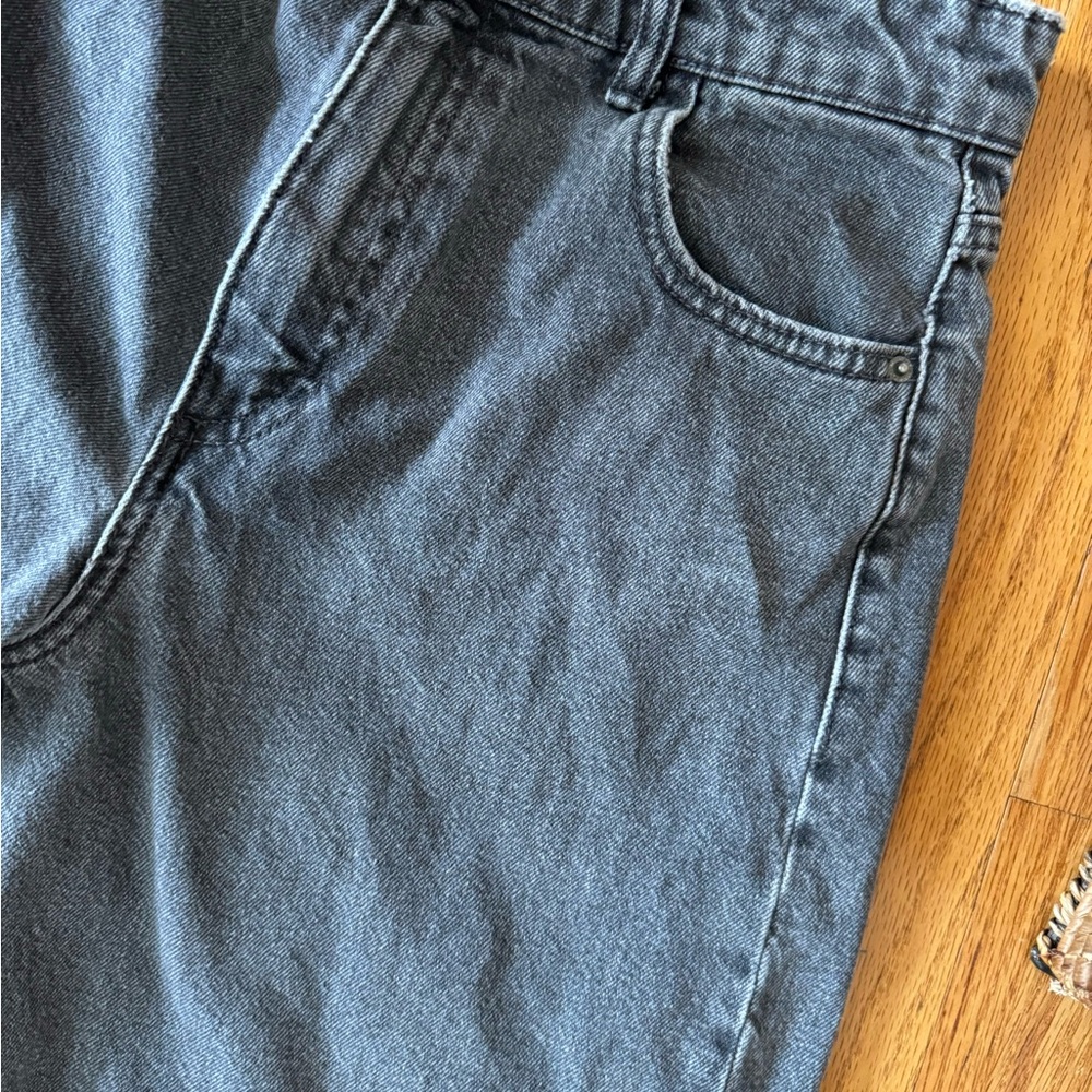 Zara wide leg ankle length denim jeans - Picture 6 of 7